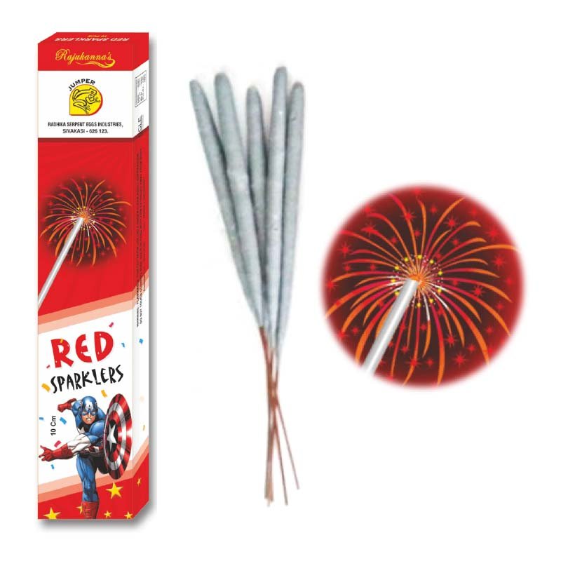 10Cm Red Sparklers
