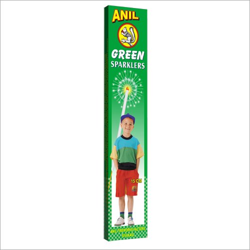 15Cm Green Sparklers